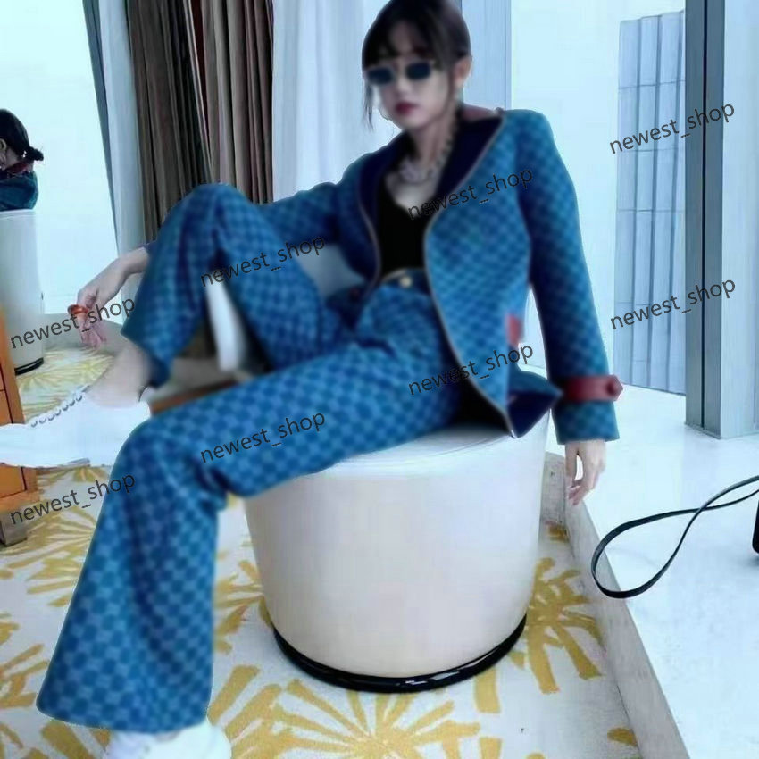 24ss Womens Blazers designer luxury Blazer outwear coat slim fit double letter print Denim jacket casual jacquard outwear coats women jackets