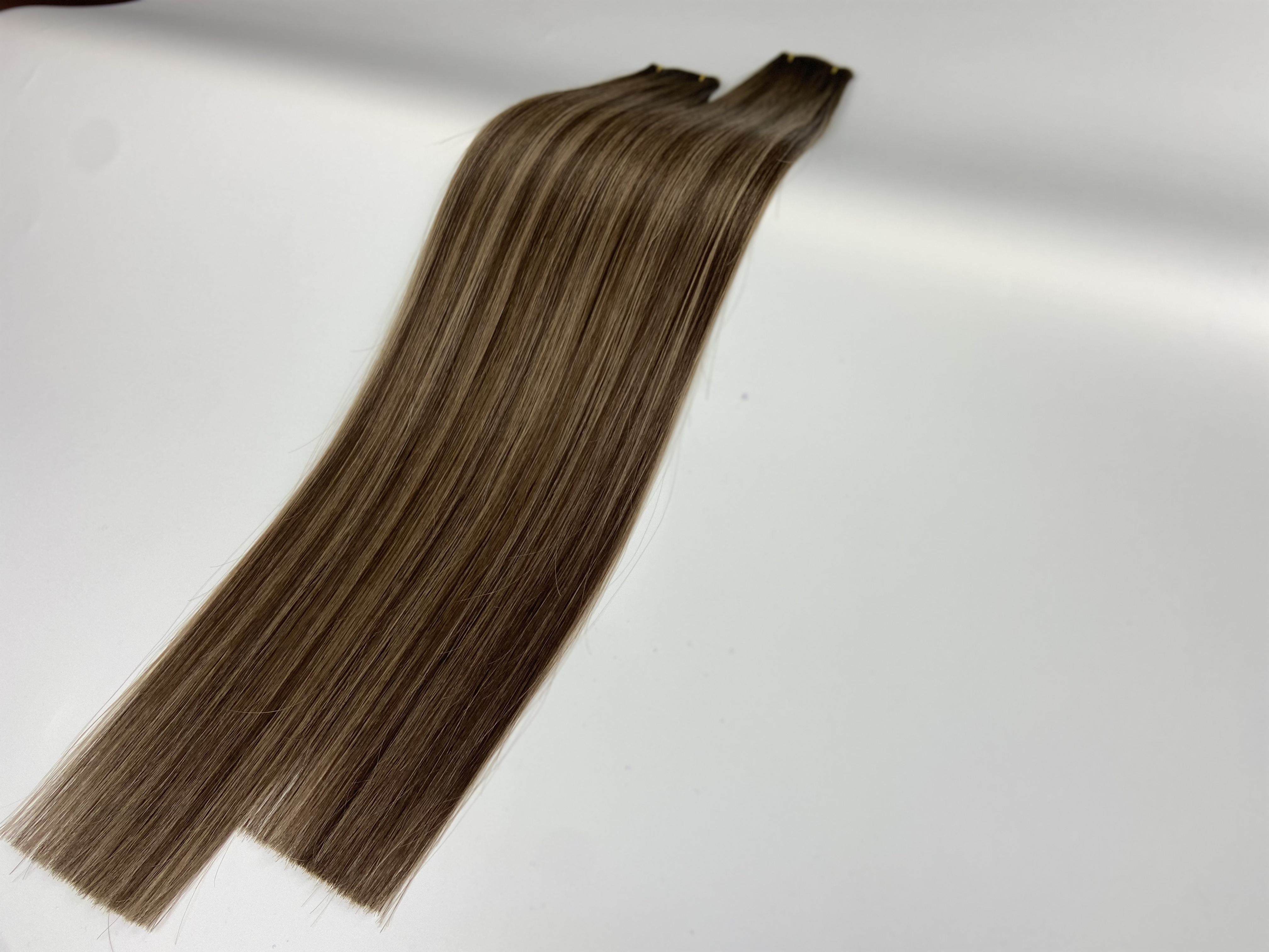 Balayage Genius weft Virgin Cuticle Russian Human Hair Invisible Mini Weft Hair Extensions 100g ,Lasting 16-18 months