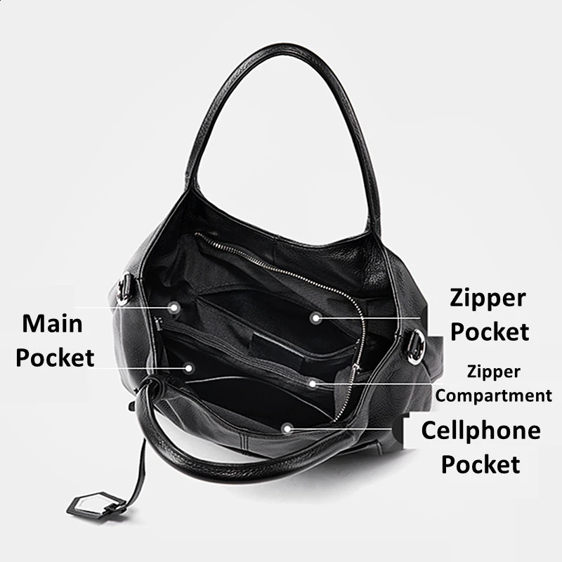 Toptrends 100% genuine leather handbag suitable for female trend ners 240910