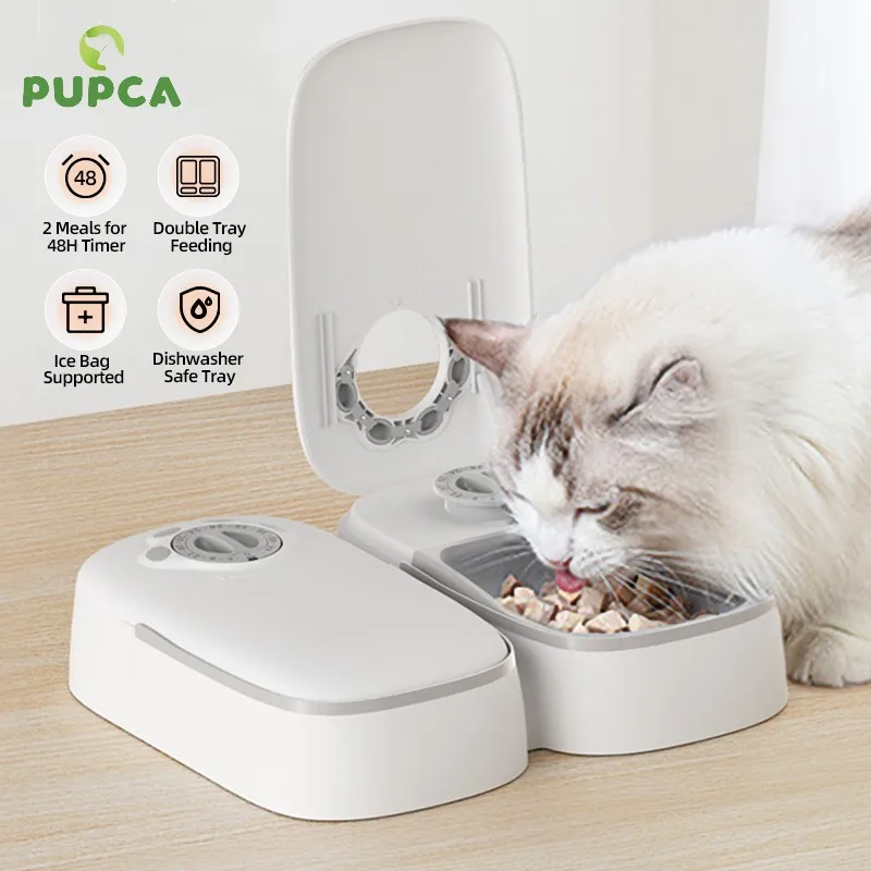 Ddmysat Meals Automatic Pet Smart Wet Dry Food Kibble Dispenser Accessories Auto Feeder For Cat