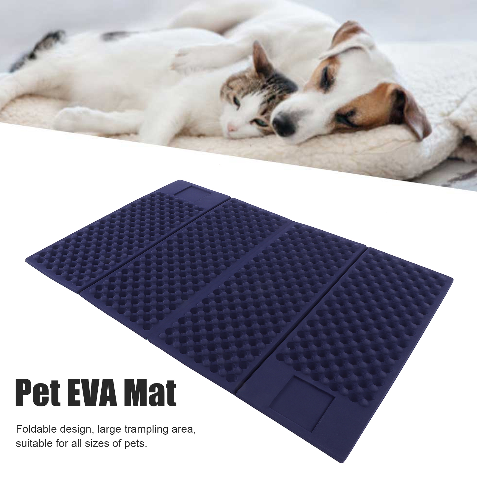 Foldable Cellular EVA Pet Dog Mat Washable Double Side Waterproof Pad Cat Litter Mat