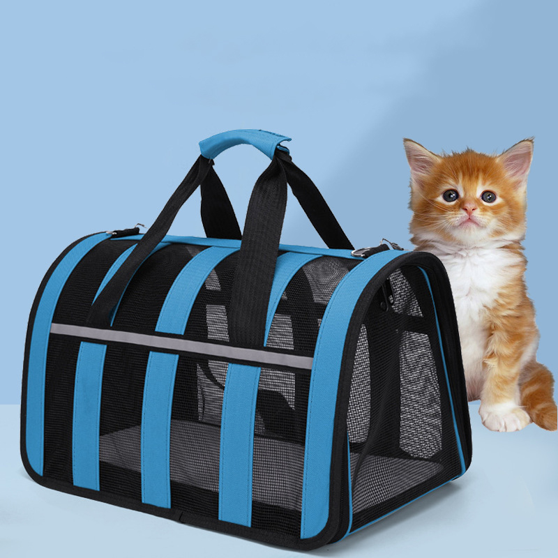 Carrying Bag For Cats Foldable Large Capacity Portable Bag For Outdoor Use Breathable For All Seasons Small Dog Pet Moving Bag