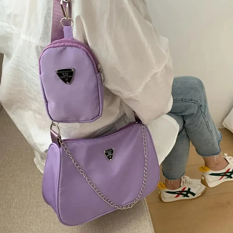 Nylon Crossbody Bag: Casual Portable Underarm Bag For Women, Students New Free Delivery Designer Bag