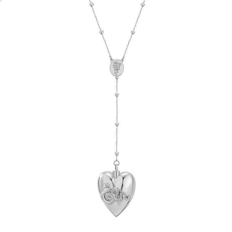 Heart shaped Charm Necklace Heart shaped Snake Pendant Necklace Wedding Jewelry Accessories E0BE 240911