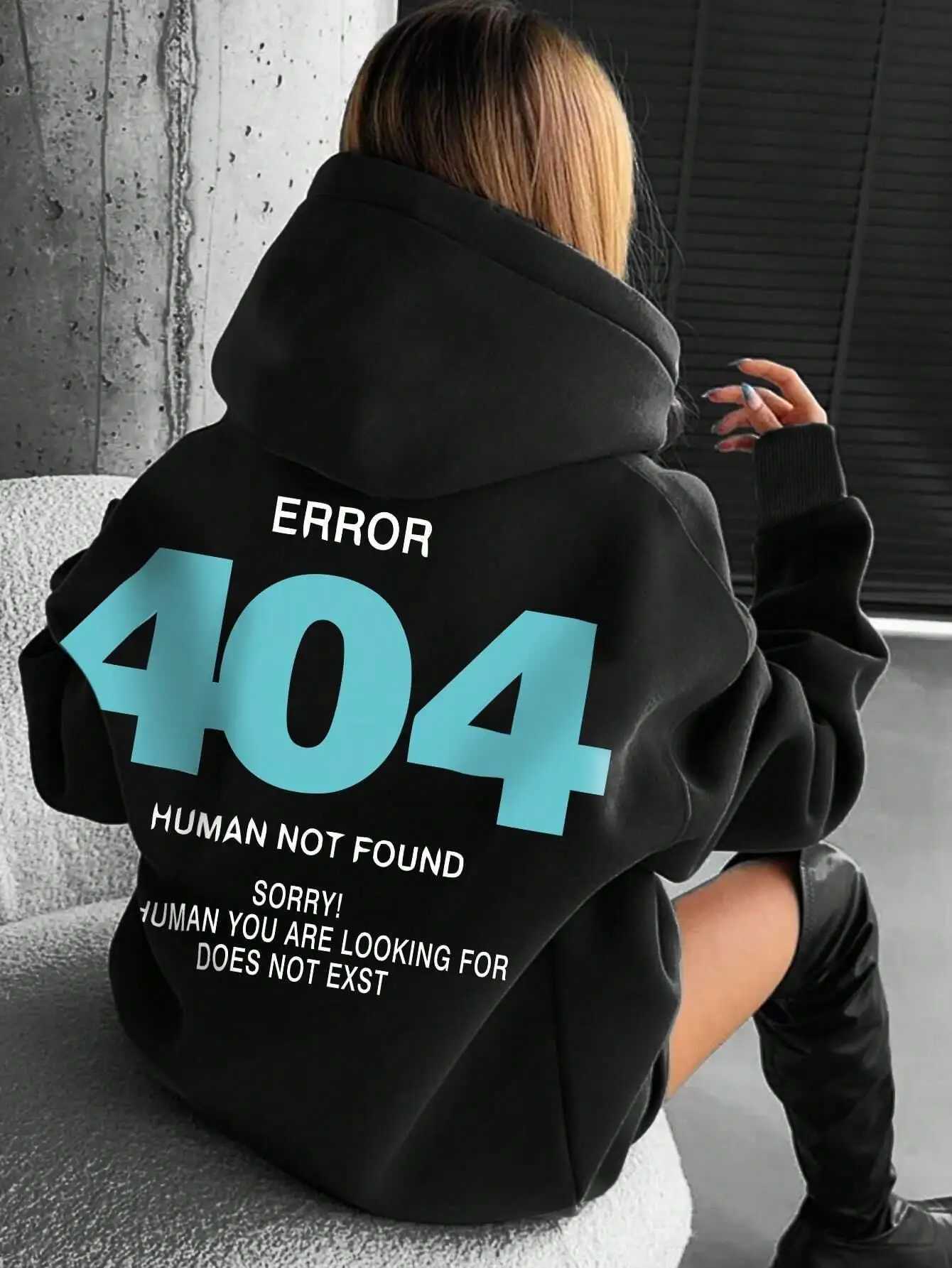 Error 404 Human Not Found sorry!Womens Hooded Fashion S-XXL Hoodies Fce High Quality Sweatshirts Autumn Casual Sportswear XJ250717