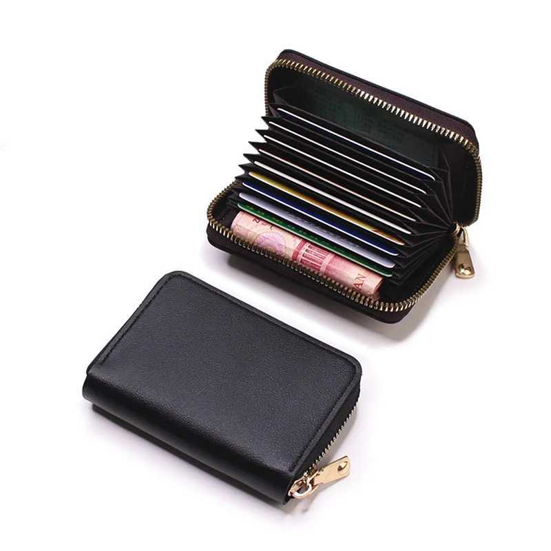 New Casual Wallet Multi-Slot Card Holder Zipper Coin Purse Small Clutch PU Money Bag Purse Cardholder Wallets for Men and Women Z250527