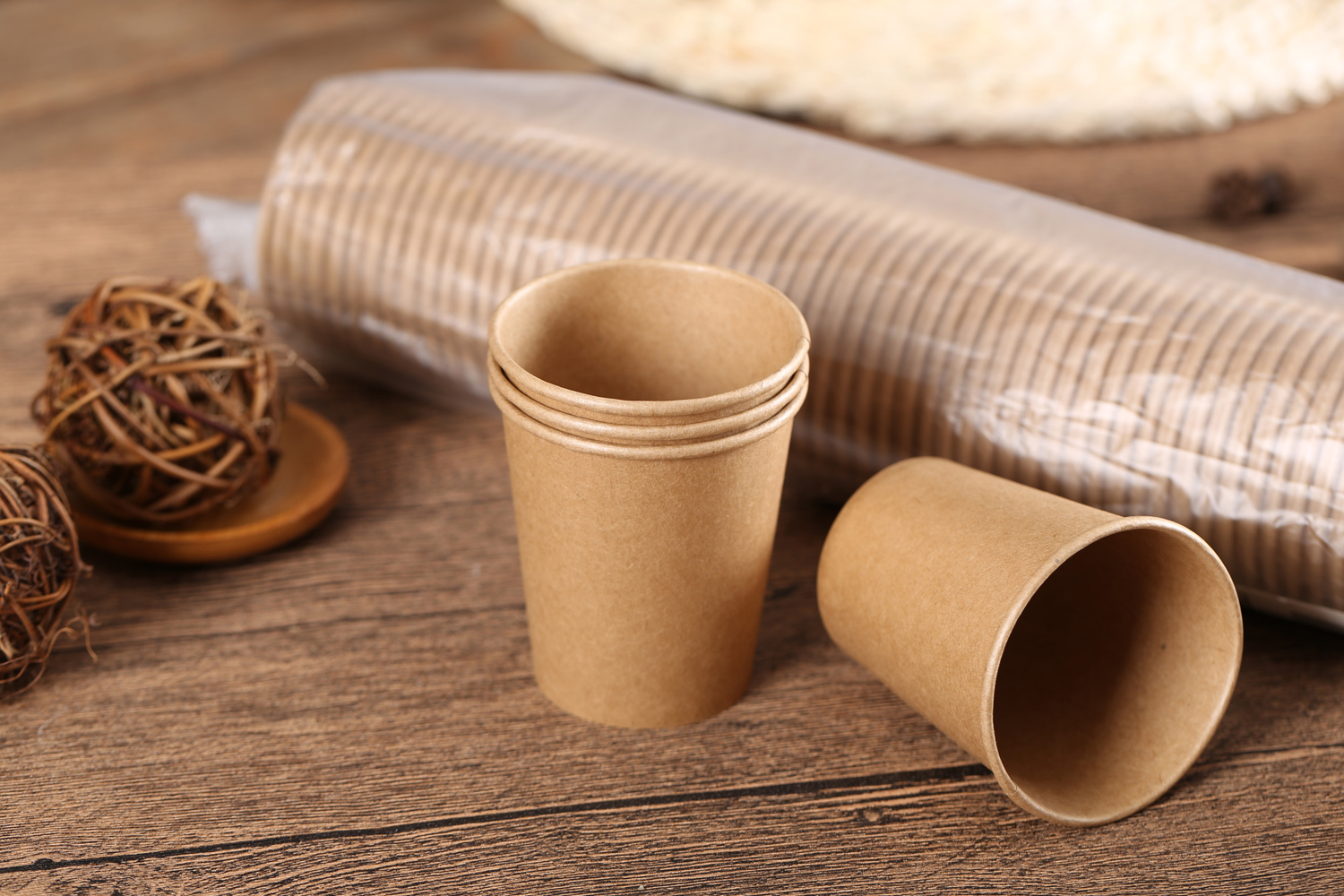 Factory-made Disposable Kraft Paper Cups Wholesale Customer-made Disposable Business Packaging 1000 pcs per piece