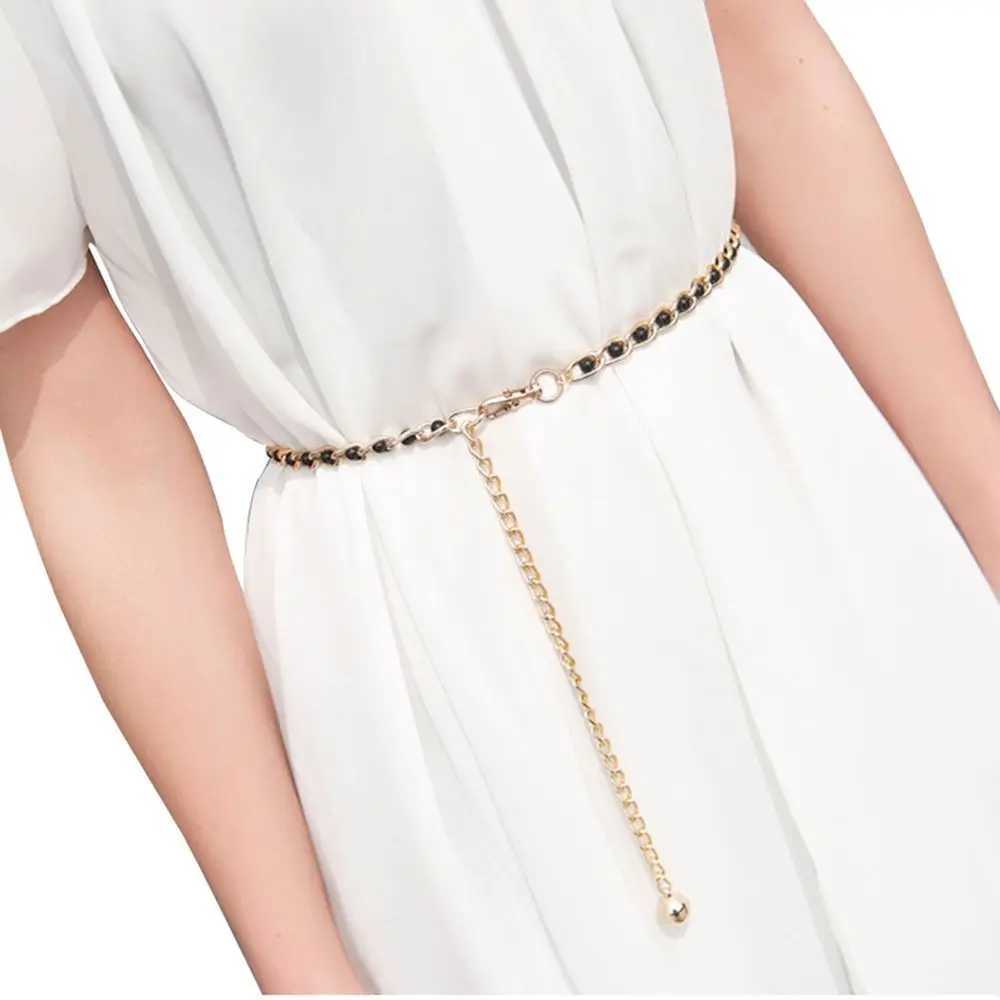 Fashion boutique clothing gold-plated pearl beads metal beads beaded dresses belts waistbands necklaces X250410