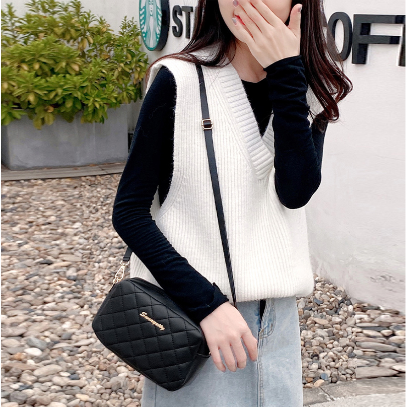 Fashion designer bag ladies bag Crossbody Embroidered Bags shoulder bag Messenger Trend Rhombic plaid Camera Female Shoulder bags for Women tote bag