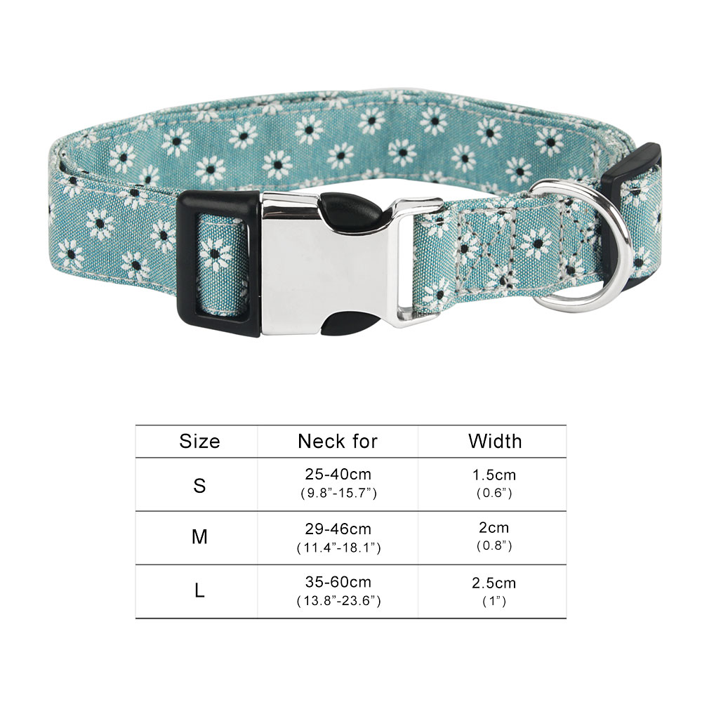 19 Styles High Quality Dog Collar,Adjustable Nylon Cool Dog Collar for Small Medium Large Dogs Printing Collar Dog Accessories