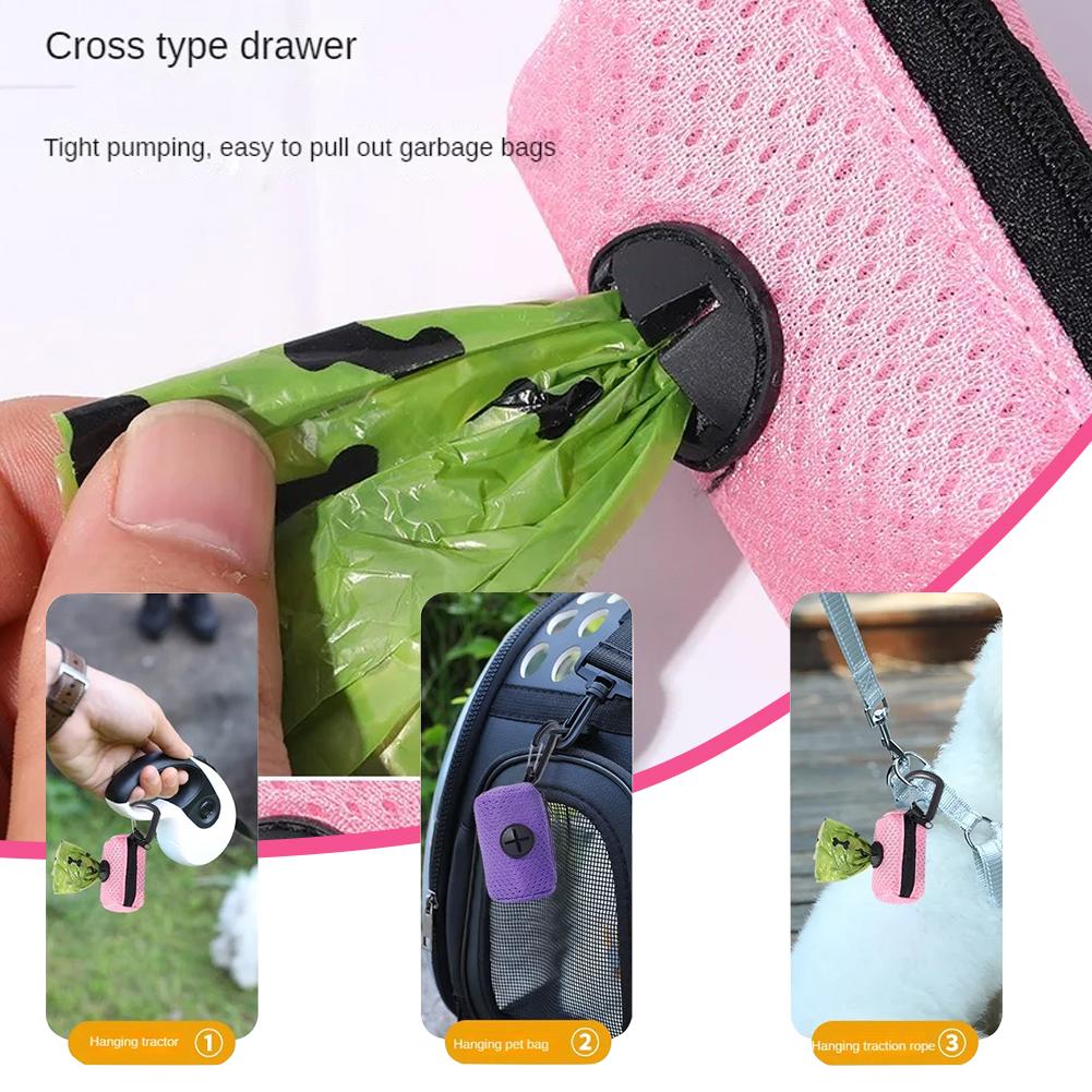 Pet Waste Box Dog Travel Environmentally Friendly Large Portable Cleaning Supplies Pet Toilet Capacity Bags Trash Q9W4