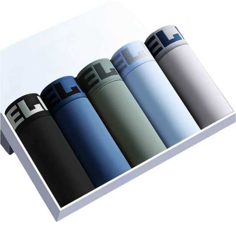 4pcs Men Panties Seamless Sexy Mens Boxer Shorts Underwear Ice Silk Man Underpants Breathable Graphene Male BoxershortsX2409