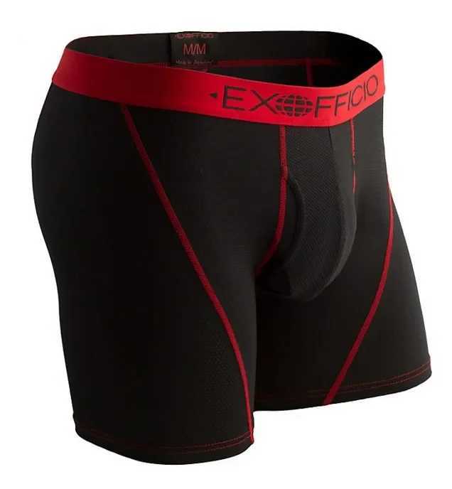 Exofficio Mens Boxing Short Underwear Sports Mesh 6-inch Mens Boxing Shorts Sexy Mens Quick Drying Lightweight Breathable US Size X2412071