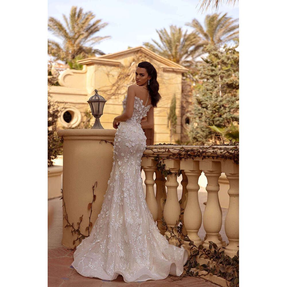 Dresses Romantic Mermaid Sweetheart Appliques Wers Lace Or Length Princess Bride Wedding Dress Custom Made