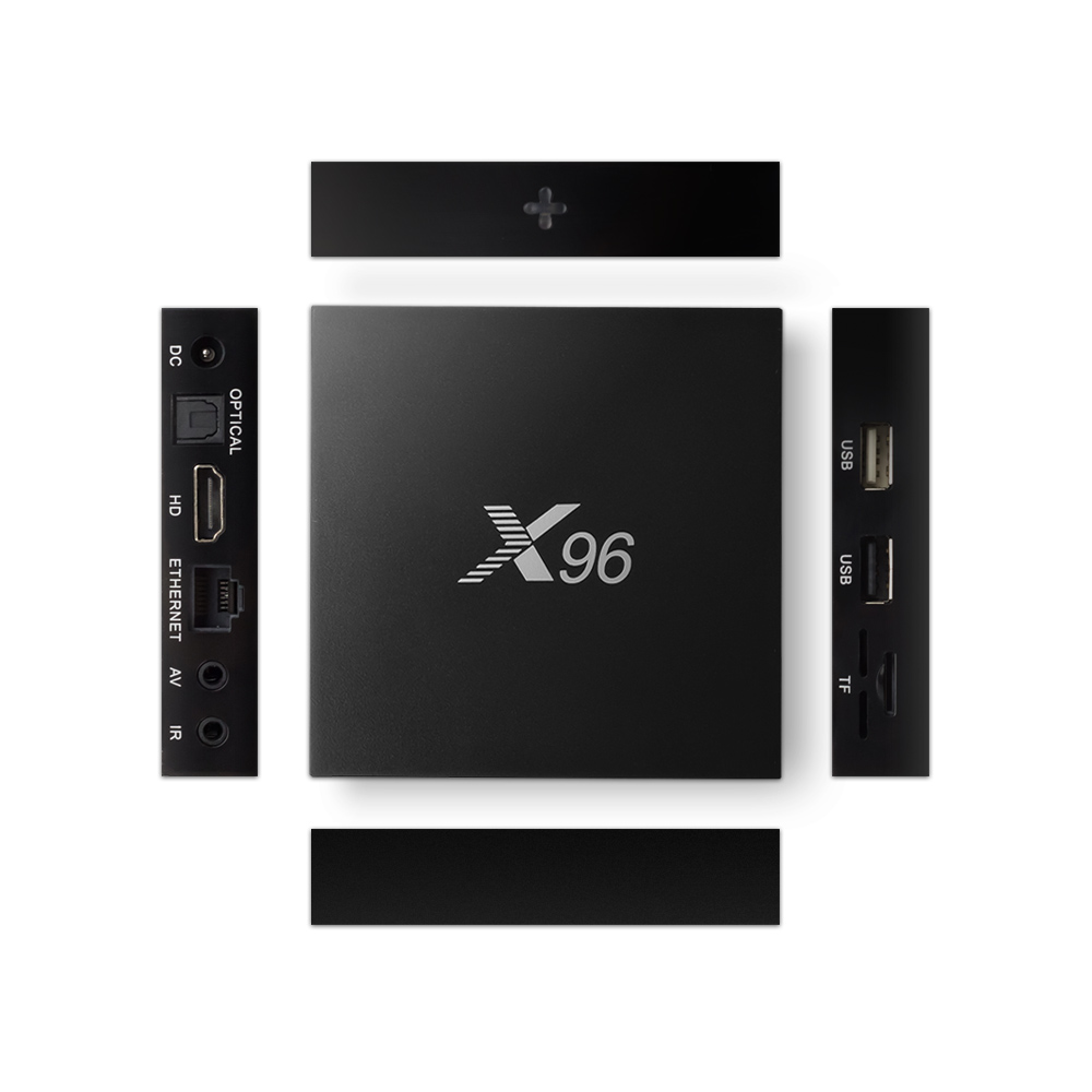 x96 Smart TV BOX Android 8.1 4K*2K UHD Quad-Core 2GB ROM 16GB RAM 2.4GHZ WIFI TV media set top box