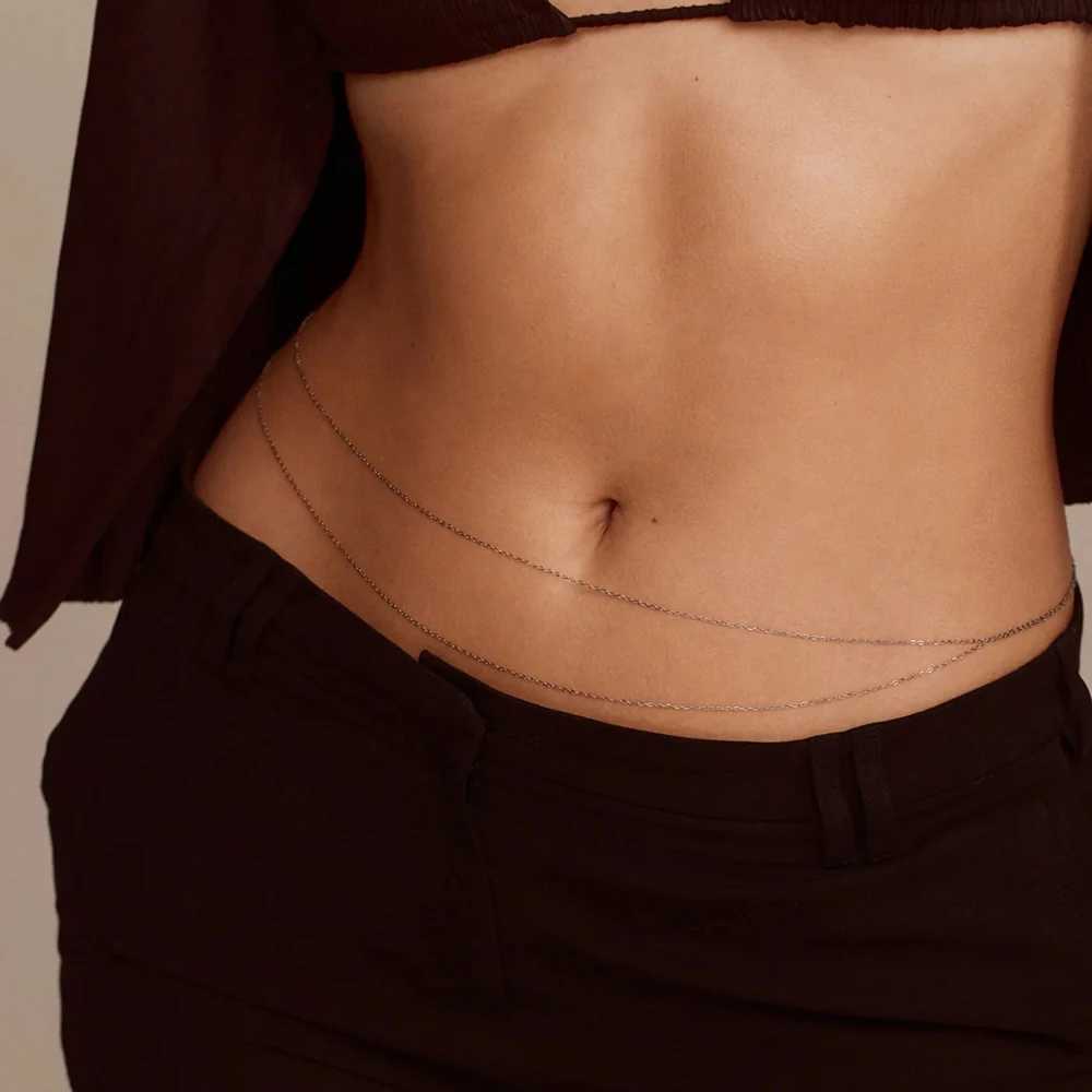 Youthway Stainless Steel Simple Various Rope Abdominal Chain Mtilayer Waist Chain Summer Charm Sexy Accessories Rave Body Jewelry X250410