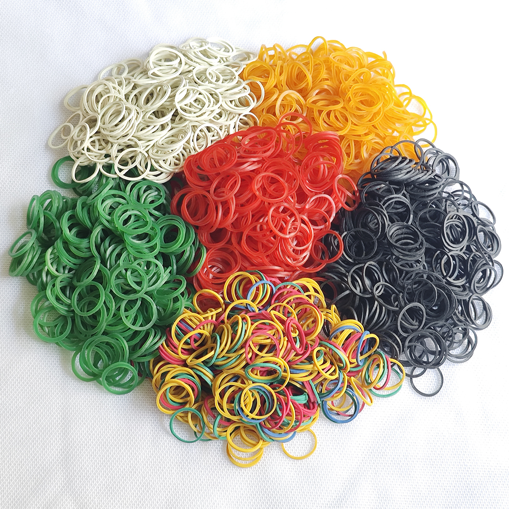 300 Pieces Elastic Rubber Band For Dog Cute Colorful Pet Hair Accessories Small Dog Grooming Hair Band Diameter 0.75 inch