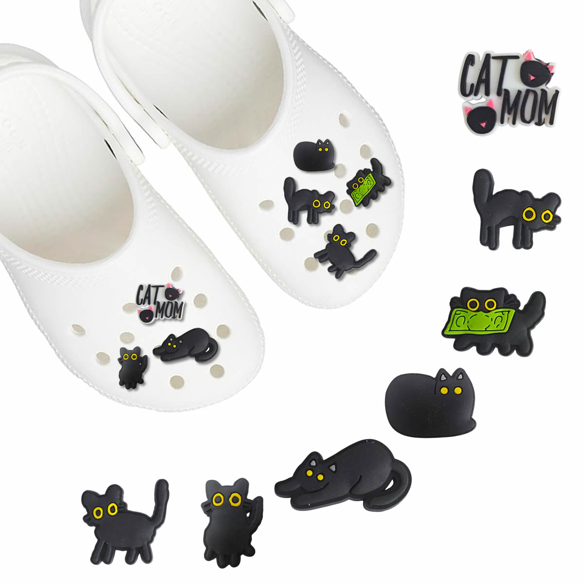 Shoe Parts Christmas Animal Themed PVC Shoe Charms for Shoes Wristbands Sandals Ideal Party Favor Gift for Kid Boy Girl Women And Men Cartoon