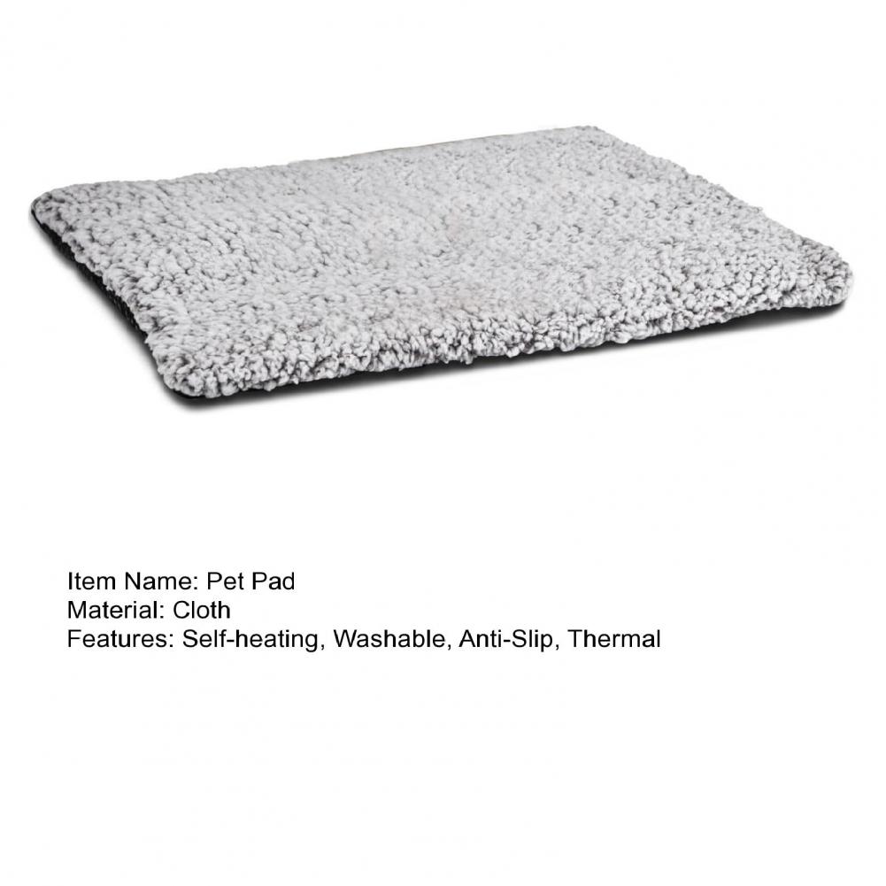 Self Warming Cat Cushion Bed Super Soft Thermal Dog Bed Mat for Sleeping Washable Anti-Slip Pet Kennel Pad for Small Medium Cats