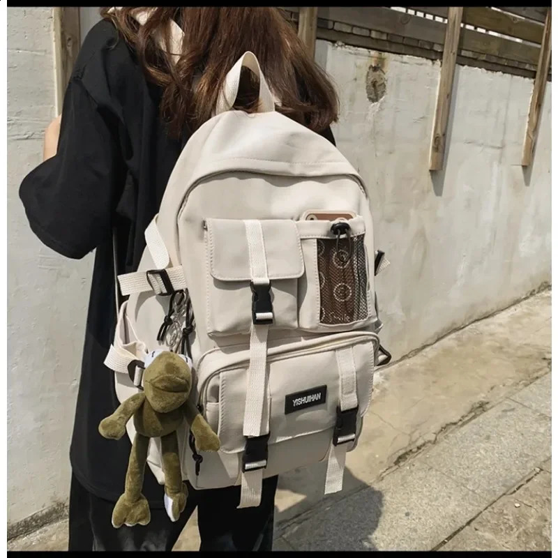 Backpack Outdoor Bags Nylon Women Man Bagpack Anti Theft Casual Travel School Camping Backpacks for Teenager Korean Back Pack 240910