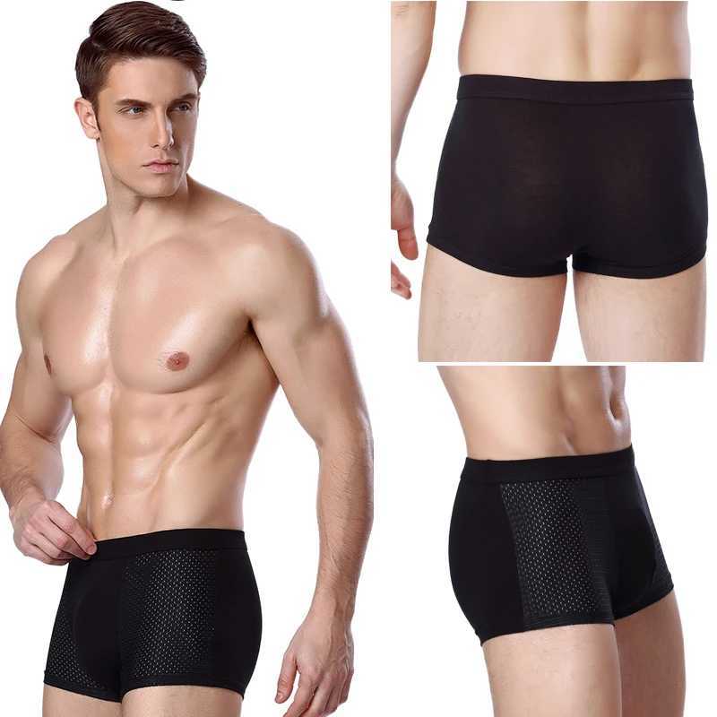 XXXXL 4pcs/lot Bamboo Fiber Mens size Boxer Pantie Underpant plus large size shorts breathable underwear 5XL 6XL 7XL 8XLX2409