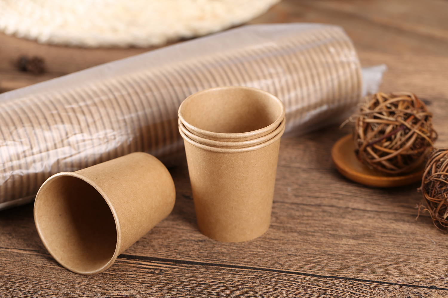 Factory-made Disposable Kraft Paper Cups Wholesale Customer-made Disposable Business Packaging 1000 pcs per piece