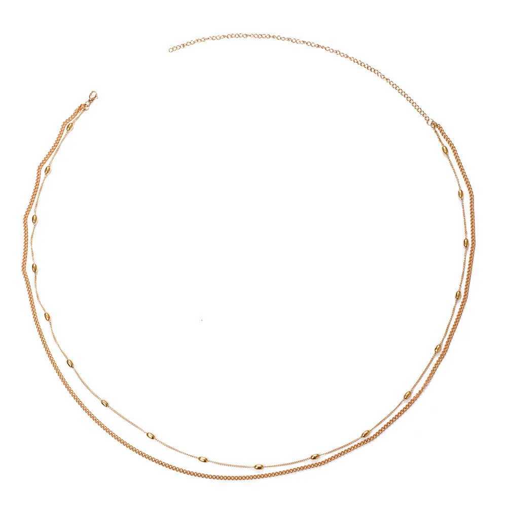 MinaMaMa New Fashion Multilayer Stainss Steel Bikini Beach Body Chain Waist Jewelry For Women Girls Fashion Belly Body JewelryXJ250224