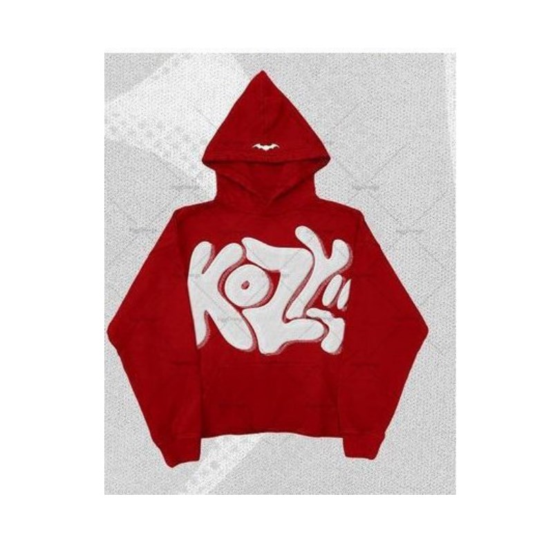 Men's Hoodies Foam Printed Letter European Gothic Dark Top Printed Loose Hooded Sweatshirt