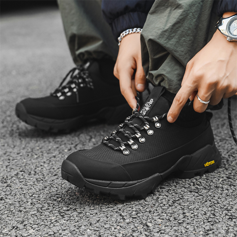 Ddmyoutdoor 2024 autumn fashion shoes, men's retro dad shoes, trendy breathable workwear shoes, high-end and thick soled hiking shoes, Chinese br