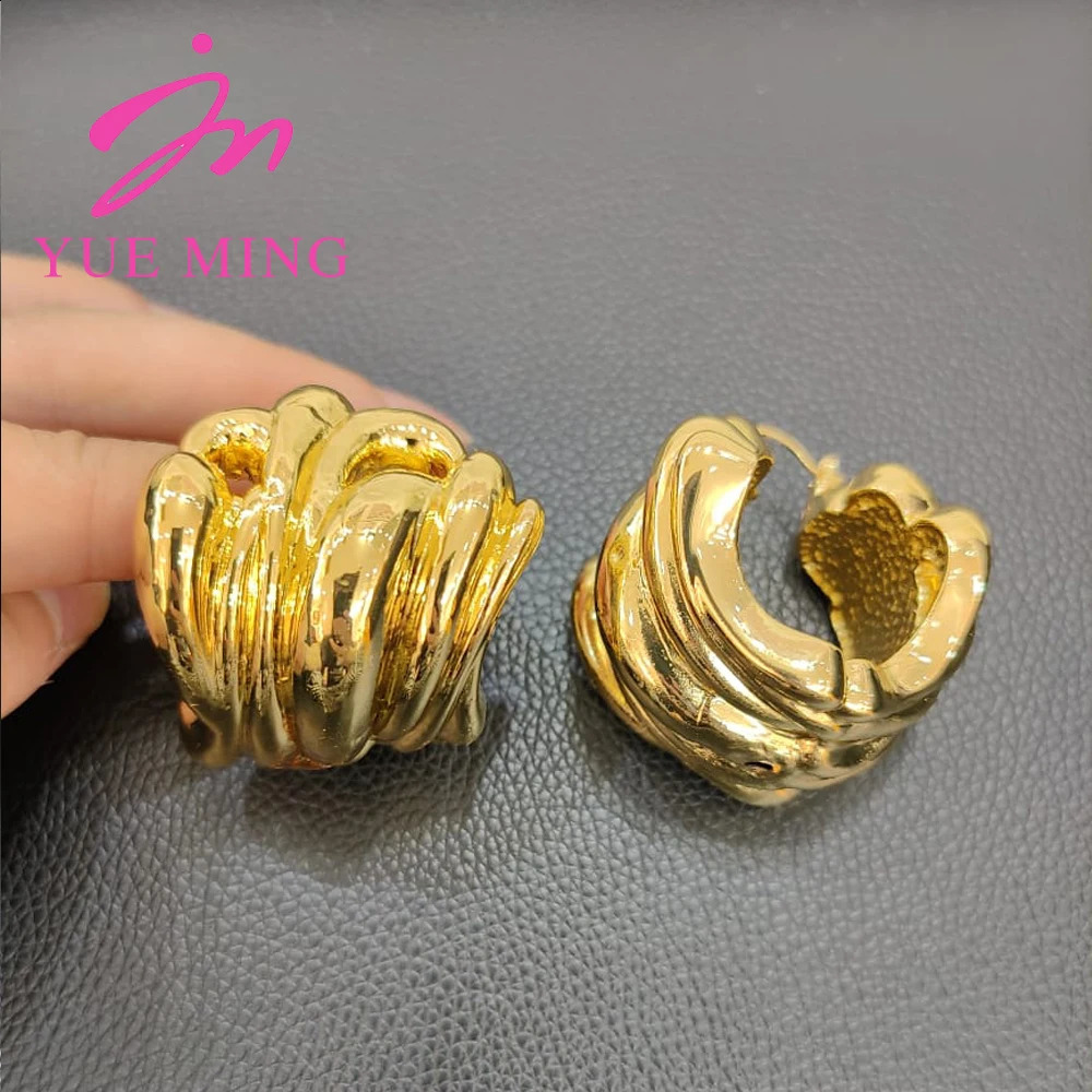 YM Jewelry Sets Fashion 18K Gold color Classic Jewelry For Women Earrings Pendant Necklace Wedding Party Gifts Trendy 240903