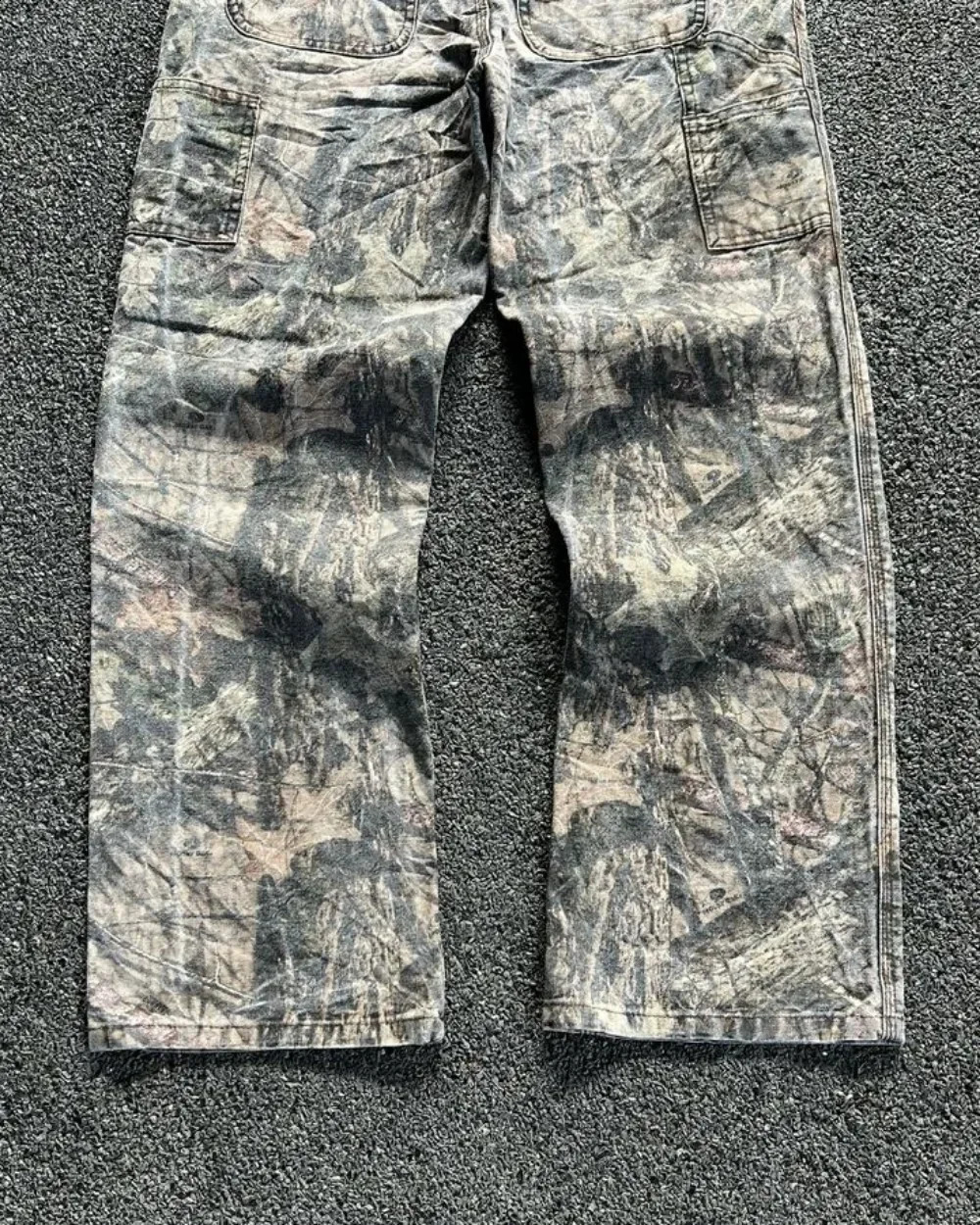 Y2K Jeans Harajuku Hip Hop Baggy Camouflage Cargo Pants Sweat Wide Legs Men And Women Casual Camo Trousers Streetwear 240910