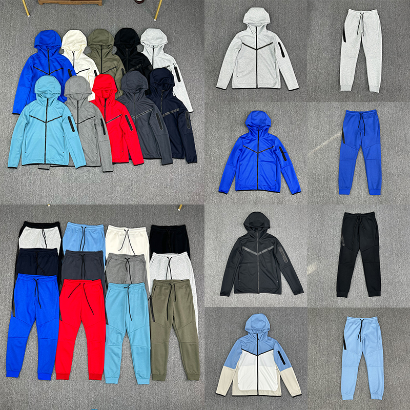 Mens Womens Nocta Hoodies Pants Tracksuits Jackets Tracksuit Tech fleece Full Zip Hooded Sweatshirt Loose Pants Man Black White Grey Techfleece Sports Suit