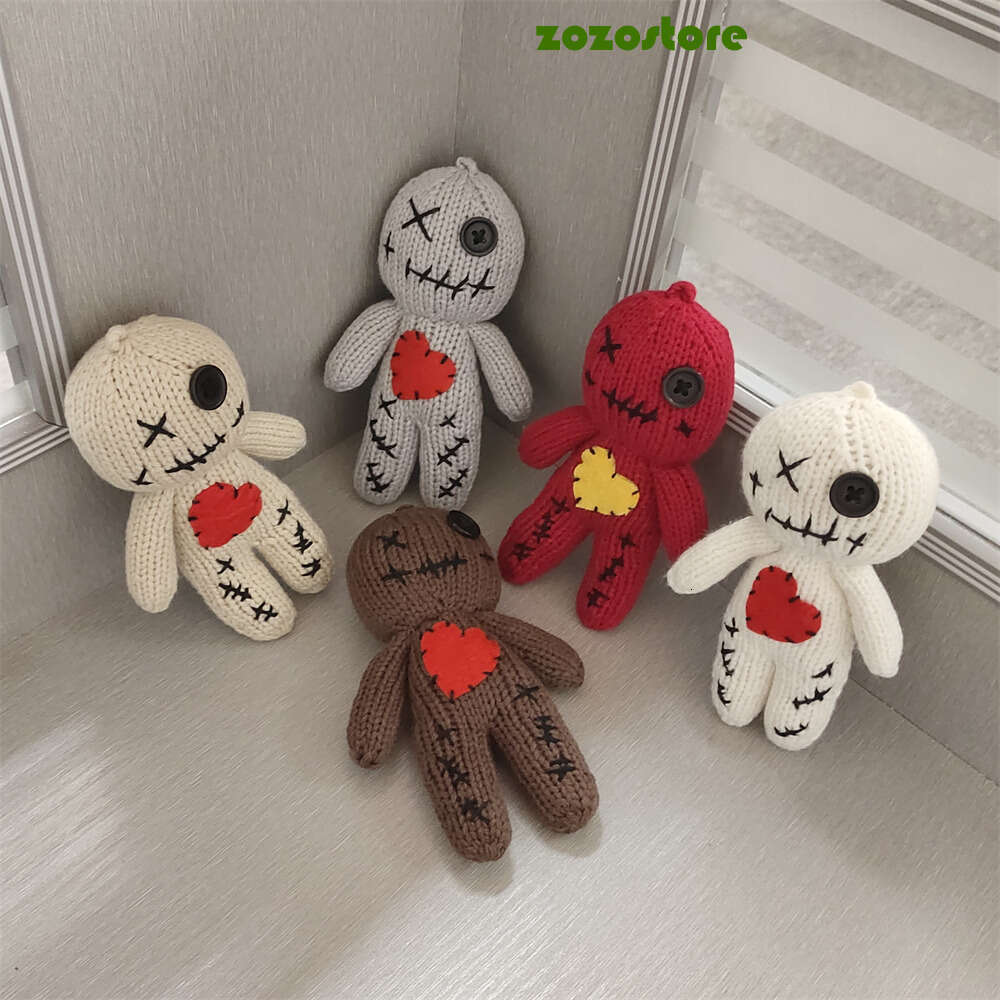 Voodoo Dolls Set With Creepy Revenge Voodoo Doll DIY Halloween Scray Ghost Holder Horror Funny Christmas Ornaments Toys Gift 07A