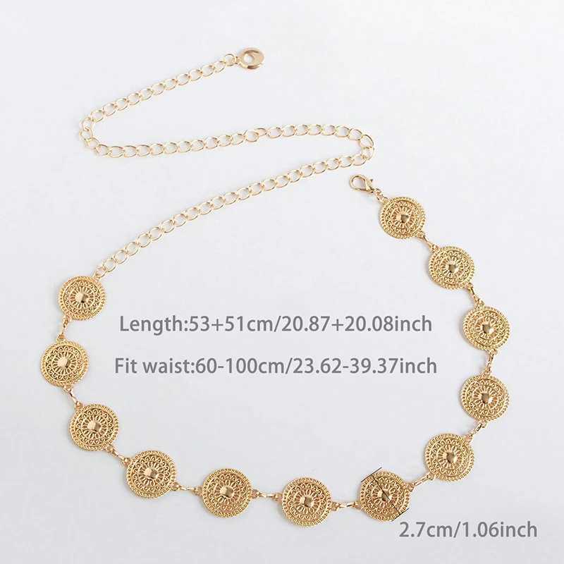 Versatile Bohemia Style Adjustable Waistband Long Waist Belt Dress Body Chain For Women Girls Vintage Openwork Waist Chain Y240911