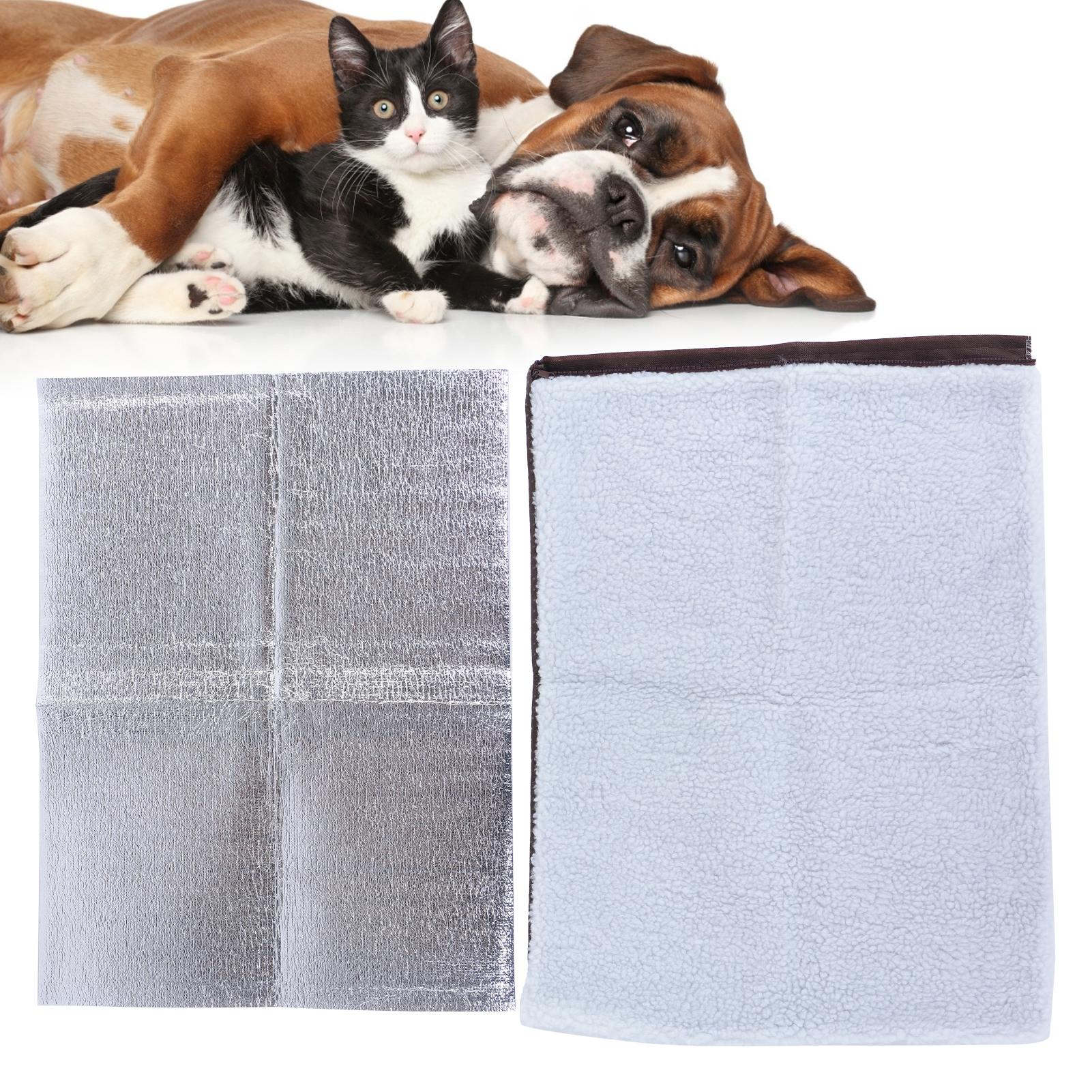 Pet Thermal Mat Washable Self Heating Warm Pad Suitable For Small Medium Pet Cats Dogs
