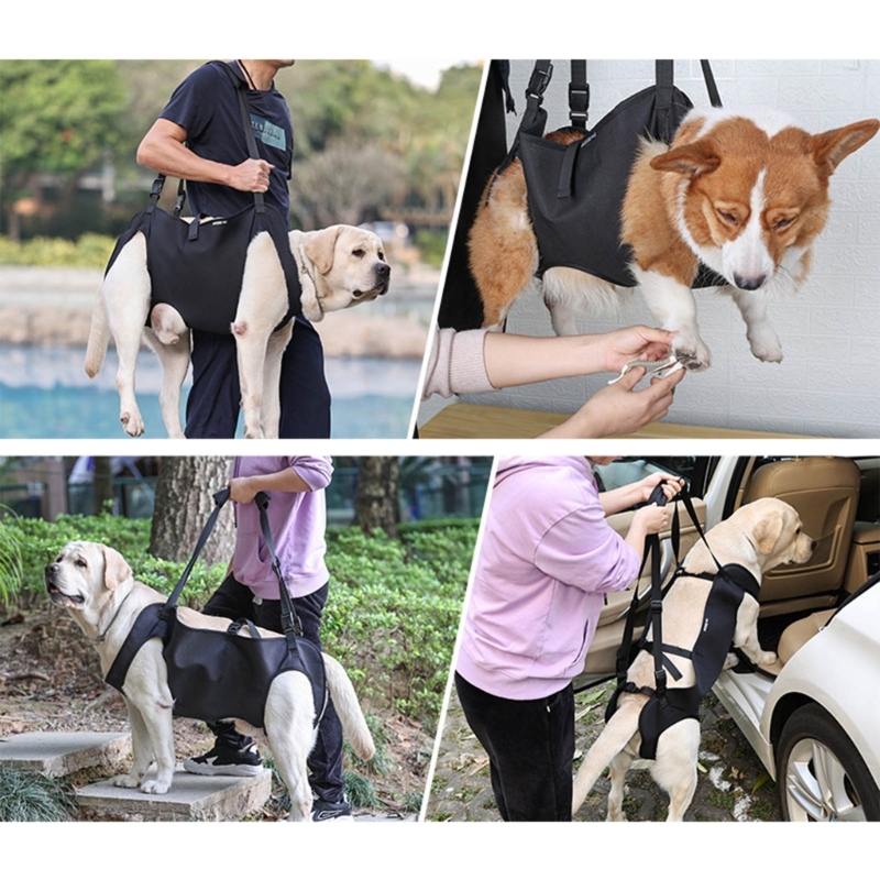 Dog Lift Harness for Large Dogs Sling for Whole Body Dog Legs Support Carriers Harness for Elderly Injured Disabled Dogs