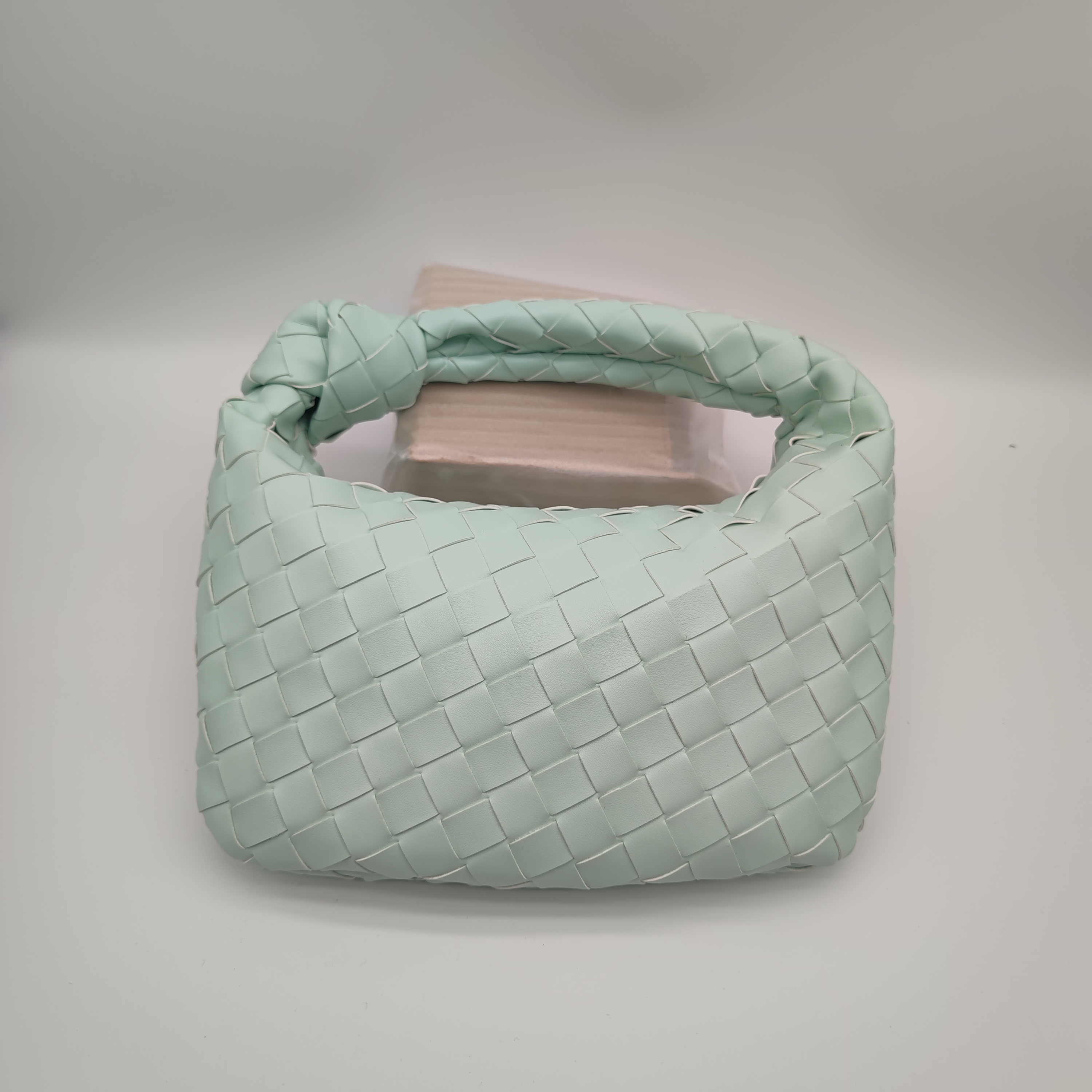 Woven Tote Bags Candy and Mini Jodie Sheepskin Knotted Satchel Dumplings Knitting Handbag