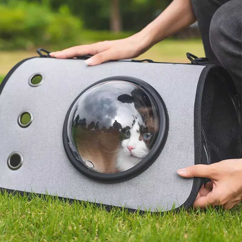 Cat Dog Bag Foldable Duffle Bag Cat Carrier Pet Carrier Foldable Duffel Bag Puppy Kitten Cage Travel Space CapsuleXJ240907
