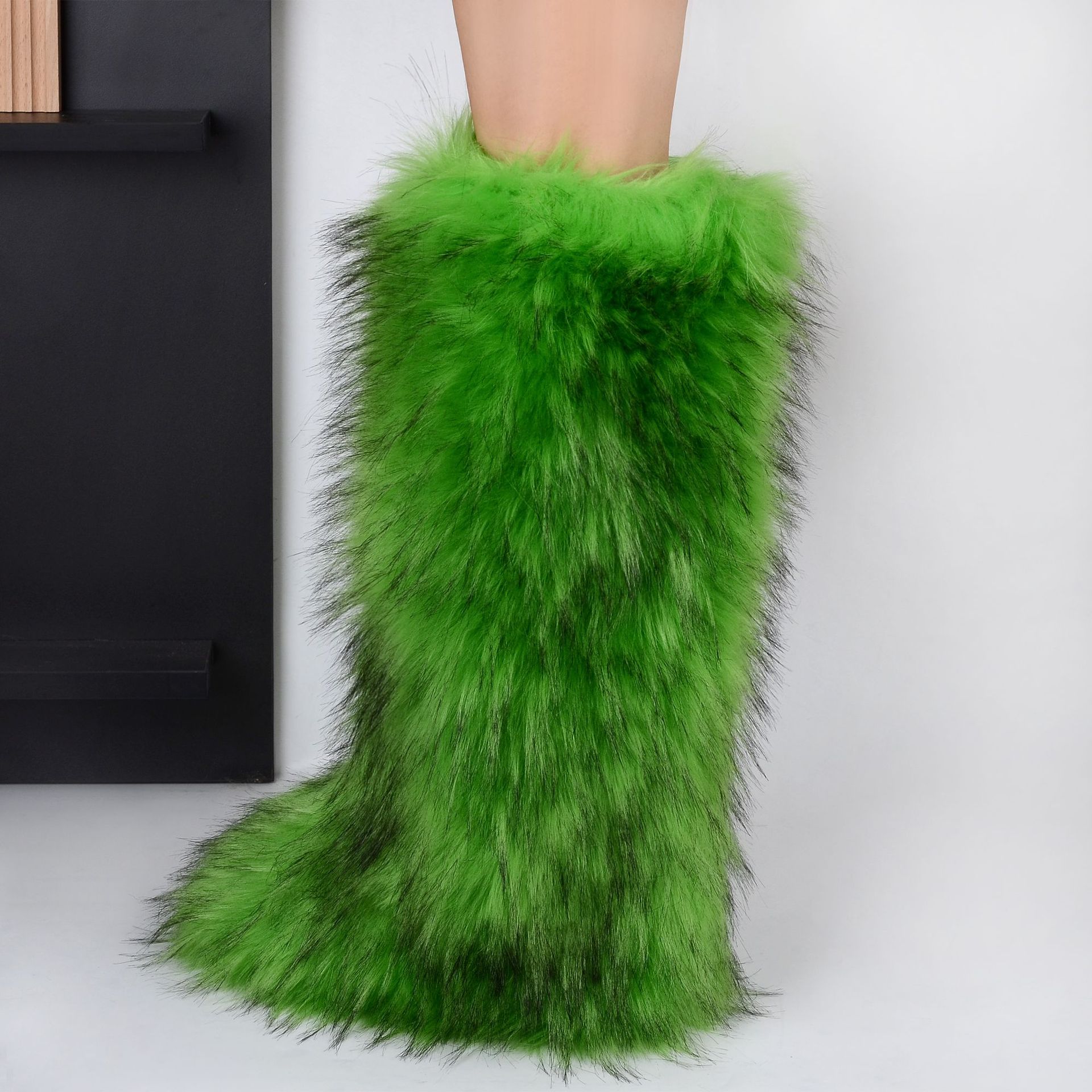 Fashion Women Winter Boots Booties Black Brown Pink Girl Women Snow Boot Ankle High Fur Warn Walking Sneakers