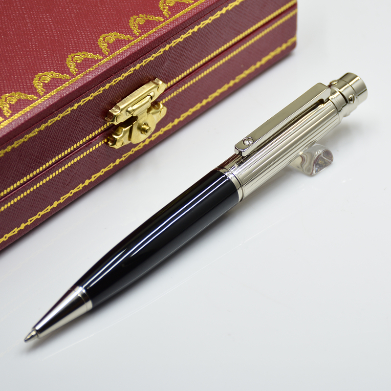 Wholesale Sell Well Black Sier / Gold Metal Ballpoint Pens Business Office Stationery Fashion Dwe74 Refill Pen For Christmas Gift