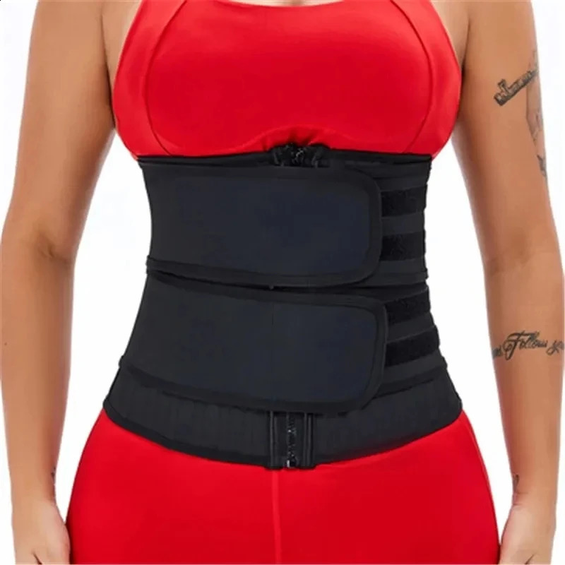 Latex Waist Trainer 25 Steel Bone Body Shaper with 2 Removable Strap Zipper and Hook Modeling Strap Tummy Control Belt 240907
