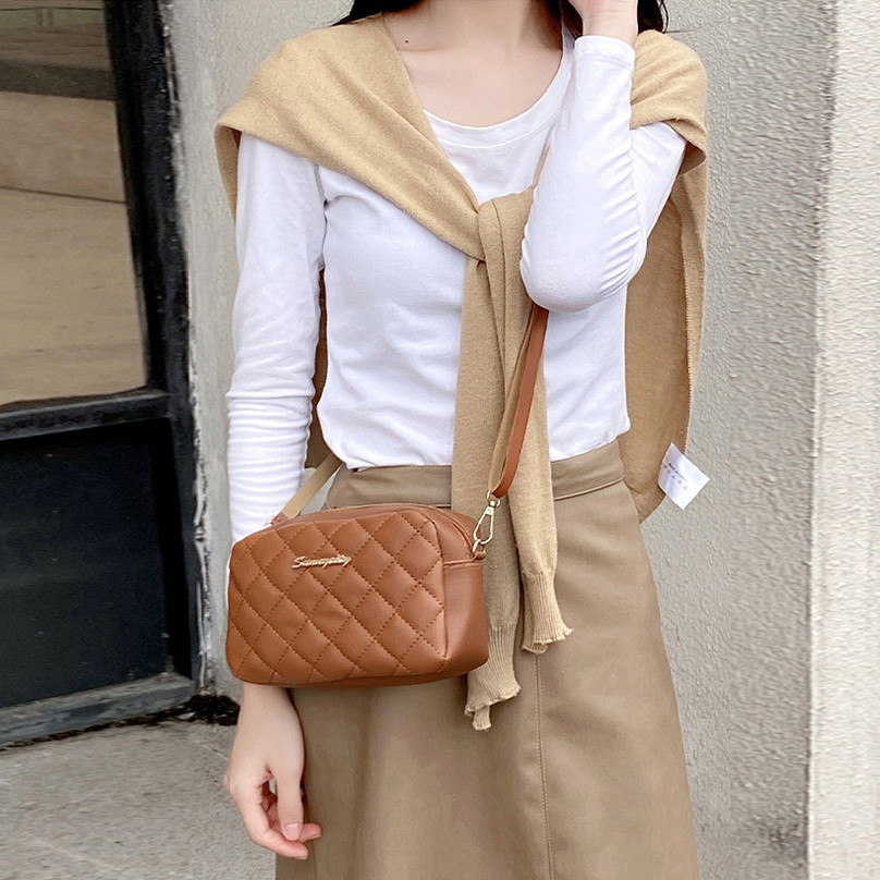 Fashion designer bag ladies bag Crossbody Embroidered Bags shoulder bag Messenger Trend Rhombic plaid Camera Female Shoulder bags for Women tote bag
