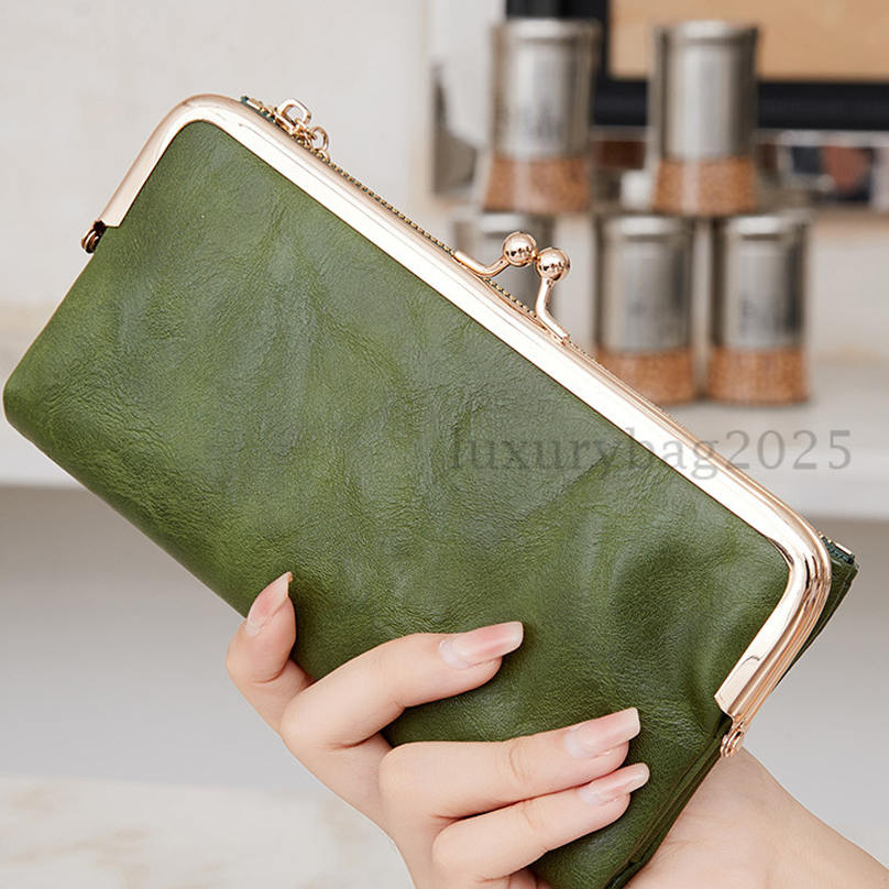 Hot selling RFID women's long wallet PU leather handbag with multiple card slots coin zipper wallet women's mobile wallet organizer wallets 