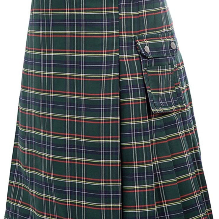 Men's Shorts ADISPUTENT Men Waist Casual Skirt Pant Solid Plaid Punk Hip-hop Avant Garde Fashion Scotland Trousers Scottish Kilt