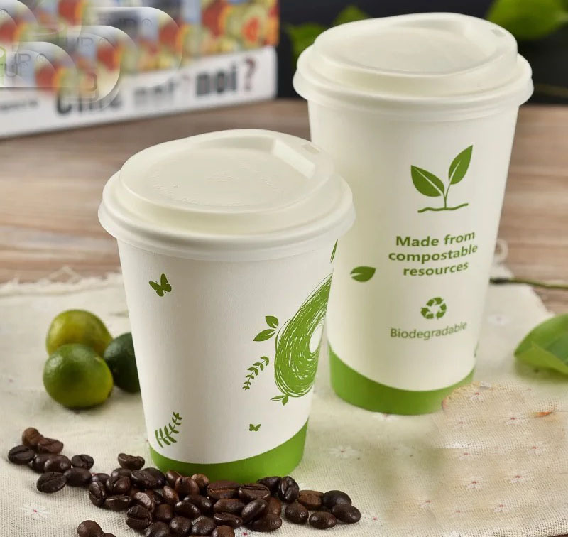 Custom made disposable PLA paper cups wholesale custom paper cups commercial packaging 1000 pcs per piece