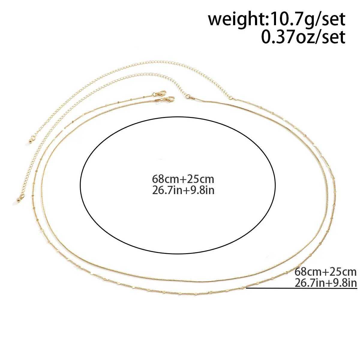 2Pcs/Set Sexy Slim Snake Chain Belly Waist Chain for Women Boho Gold Color Sequin Belt Body Jewelry Summer Bikinis AccessoriesX2409