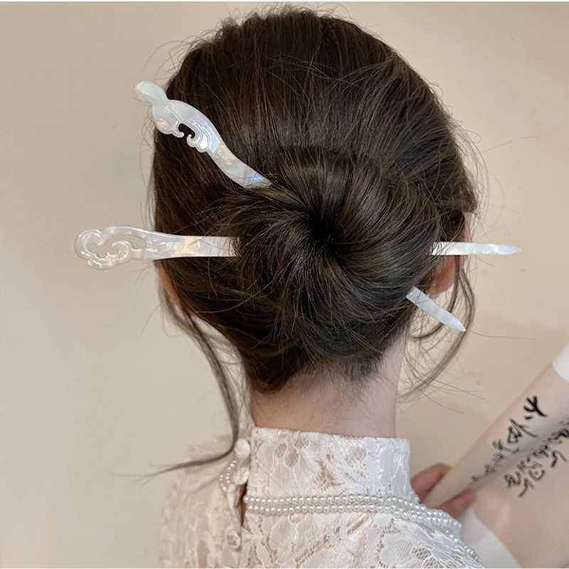 Fashion Acetate Resin Chopsticks Chinese Style Hair Sticks Women Hairpins Hair Clip Headwear Wedding Hair Jewelry AccessoriesX240911