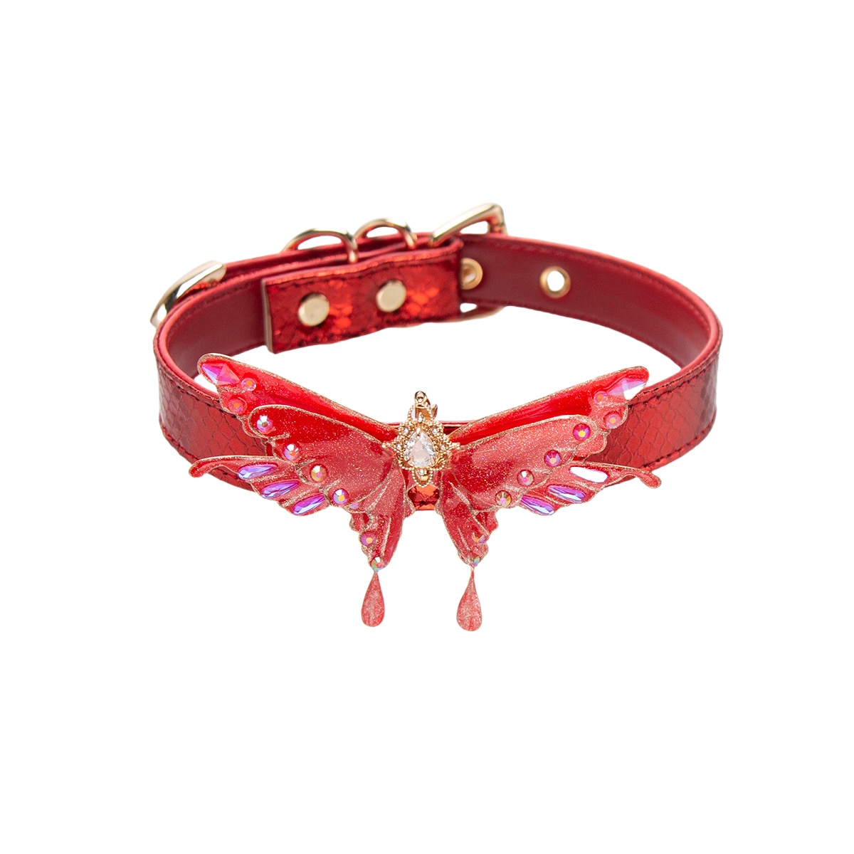 Subculture Soap Liquid Butterfly Handmade Snakeskin Original Xiaohongshu Cross-border Hot Collar (collar Traction Rope Set)