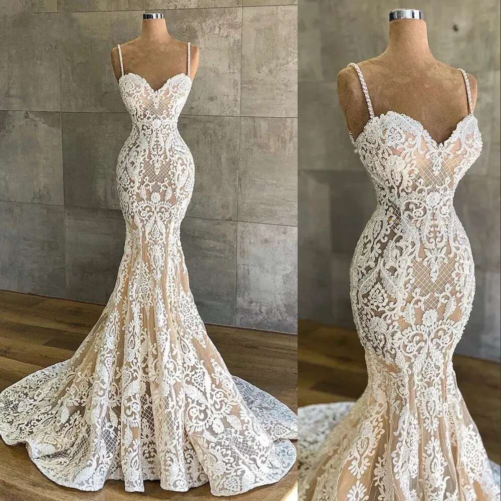 Elegant Sweetheart Collar Sexy Backless Mermaid Italian Strap Wrapped Buttoc Urious Bridal Party Ladies Wedding Dress 6660306