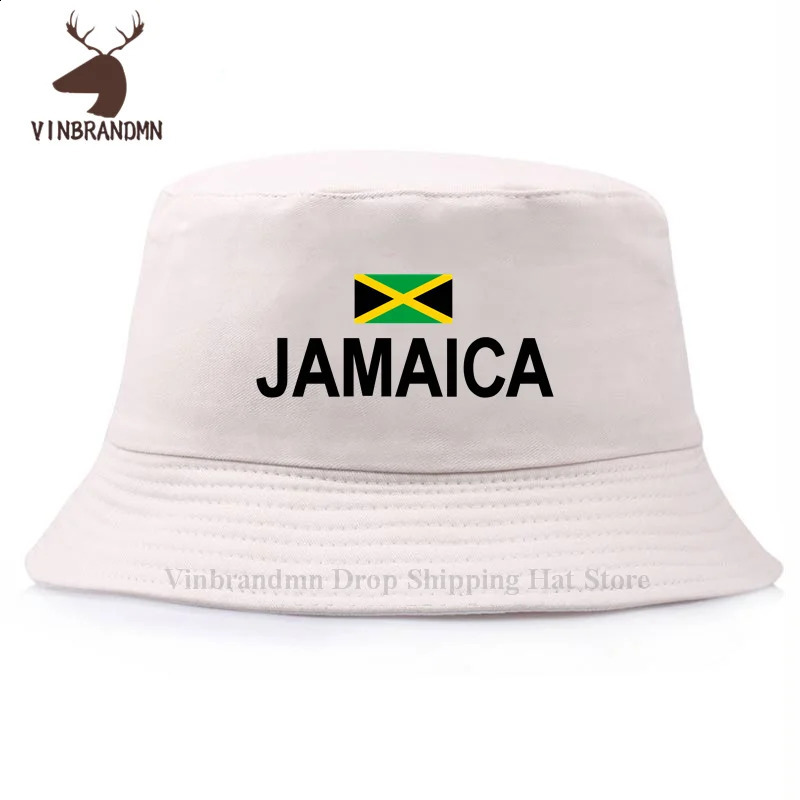 fashion Jamaica bucket hats nation footballer sporting country flag fishing hats JAM Jamaican hip hop baseball caps 240909